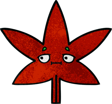 Bir insan tarafından çizilmiş güz yaprağının retro grunge dokusu.