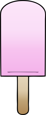 bir insan tarafından çizilmiş gölgeli buz lolipopu.