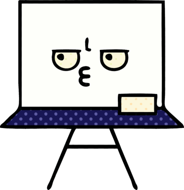 Bir insan tarafından çizilmiş beyaz bir karikatür.