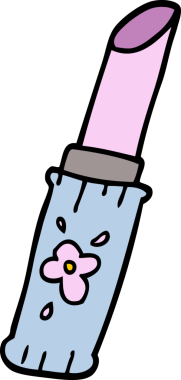 Bir insan tarafından çizilmiş karalama ruju.