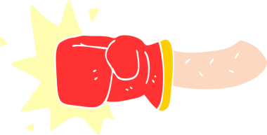 Bir insan tarafından çizilmiş karalama yumruğu.