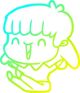 Bir insan tarafından çizilmiş bir karikatür kadın çizimi.