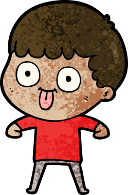 Bir insan tarafından çizilmiş çizgi film adamı.