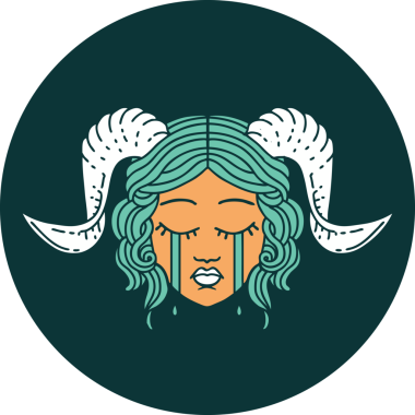 Bir insan tarafından çizilmiş ağlayan karakter simgesi