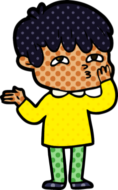 Bir insan tarafından çizilmiş karikatür adamı.