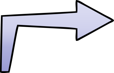 bir insan tarafından çizilmiş gölgelenmiş garip çizgi film oku