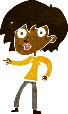 Bir insan tarafından çizilmiş bir karikatür.