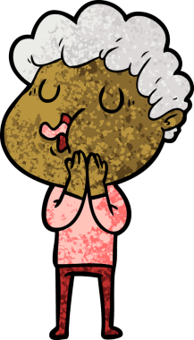 Bir insan tarafından çizilmiş çizgi film şarkıcısı.