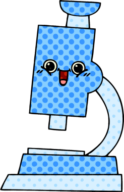 bir insan tarafından çizilmiş mikroskop tarzı çizgi roman