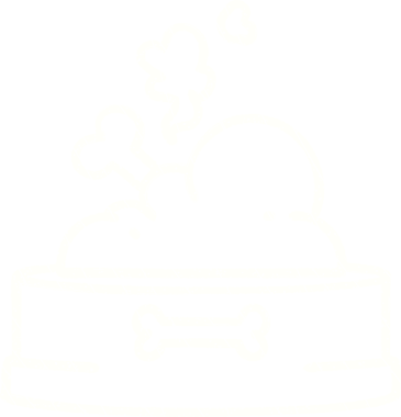 Bir insan tarafından çizilen yemek kasesi tebeşiri.