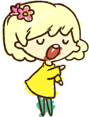 Bir insan tarafından çizilen Şarkı Söyleyen Kadın Tebeşiri