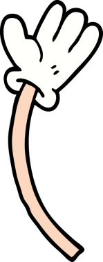 Bir insan tarafından çizilmiş karalama el hareketleri.