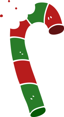 bir insan tarafından çizilmiş karikatür xmas şeker çubuğu