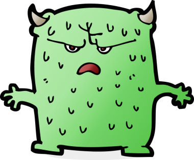 Bir insan tarafından çizilmiş küçük uzaylı çizgi filmi.