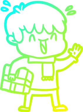 Bir insan tarafından çizilmiş gülen bir çizgi film karakteri çizimi.