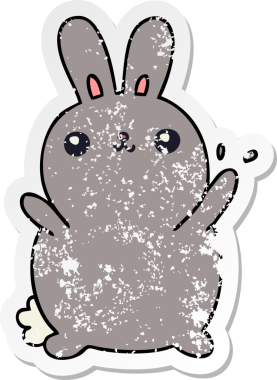 Bir insan tarafından çizilmiş garip bir el çiziminin sıkıntılı çıkartması.