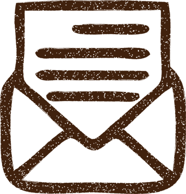 Bir insan tarafından çizilmiş Posta Sembolü Kömür Çizimi