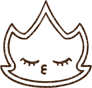 Alev Karakteri Bir insan tarafından çizilmiş