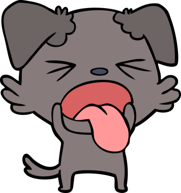 Bir insan tarafından çizilmiş iğrenç bir çizgi film.