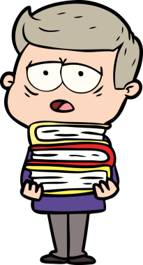 Bir insan tarafından çizilmiş yorgun bir adam.