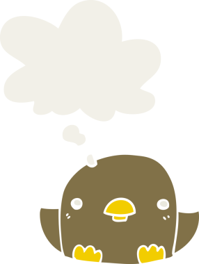 Düşünce baloncuğu olan karikatür hatunu bir insan tarafından çizilmiş.