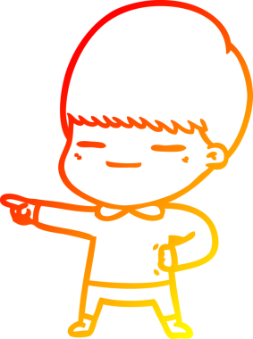 Bir insan tarafından çizilmiş kendini beğenmiş bir çizgi film karakteri çizimi.