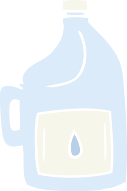 Bir insan tarafından çizilmiş büyük bir içki şişesinin karalaması.