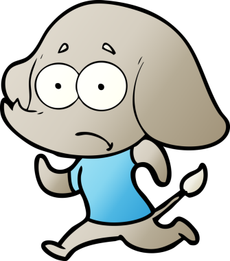 bir insan tarafından çekilen, güvenilmez bir fil çizgi filmi.