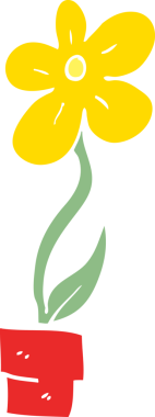 Bir insan tarafından çizilmiş karalama saksısı.