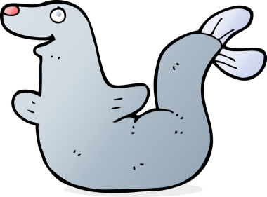 Bir insan tarafından çizilmiş karikatür mührü