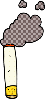 Bir insan tarafından çizilmiş karalama sigarası.