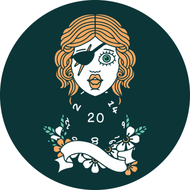 Bir insan tarafından çizilmiş doğal 20 zarlı dolandırıcı insan simgesi