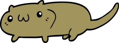 Bir insan tarafından çizilmiş çizgi film kedisi.