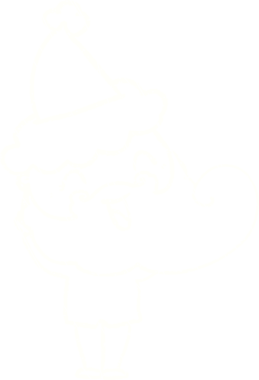 Bir insan tarafından çizilmiş Noel Baba Tebeşiri