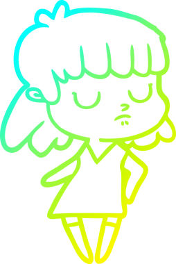 Bir insan tarafından çizilmiş ilgisiz bir karikatür çizimi.