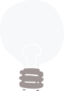 Bir insan tarafından çizilmiş karalama lambası.