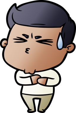 Bir insan tarafından çizilmiş, hayal kırıklığına uğramış bir adam.