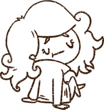 Bir insan tarafından çizilen Mutlu Kadın Kömürü