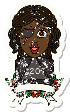 Retro Dövme Tarzı Bir insan tarafından çizilmiş 20 zarlı düzenbaz insan