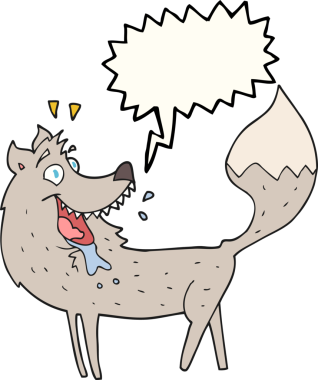 Bir insan tarafından çizilmiş serbest konuşma balonu çizgi film kurdu.