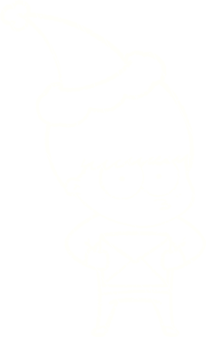 Bir insan tarafından çizilen Noel Adam Tebeşiri