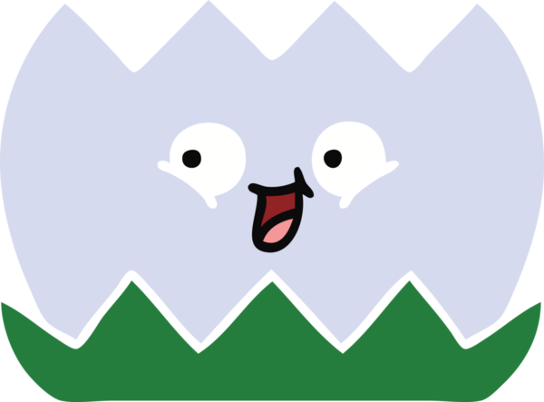 Bir insan tarafından çizilmiş bir nilüfer çiçeğinin düz renkli retro karikatürü