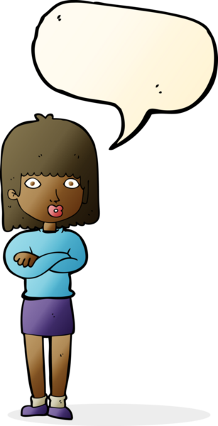 Bir insan tarafından çizilmiş konuşma balonu olan sabırsız bir karikatür.