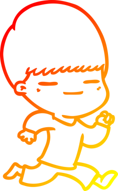 Bir insan tarafından çizilmiş kendini beğenmiş bir çizgi film karakteri çizimi.