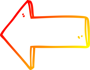 Bir insan tarafından çizilen çizgi film okunun sıcak gradyan çizimi