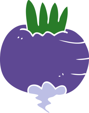 Bir insan tarafından çizilmiş karalama şalgam.