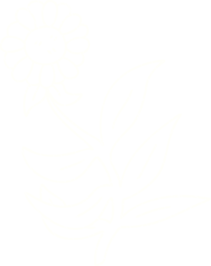 Bir insan tarafından çizilen çiçek tebeşiri