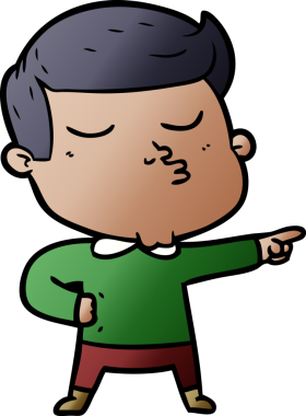 Bir insan tarafından çizilmiş karikatür mankeni adam.