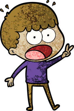 Bir insan tarafından çizilmiş bir karikatür.