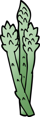 bir insan tarafından çizilmiş karalama kuşkonmaz bitkisi